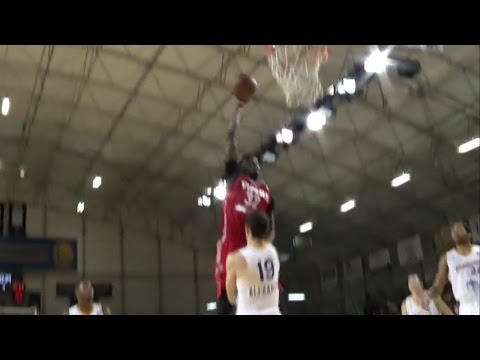 Rockets rookie Clint Capela with the facial in Santa Cruz!