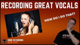 Recording Vocals - How to Record Vocals - How To Achieve Professional Vocals