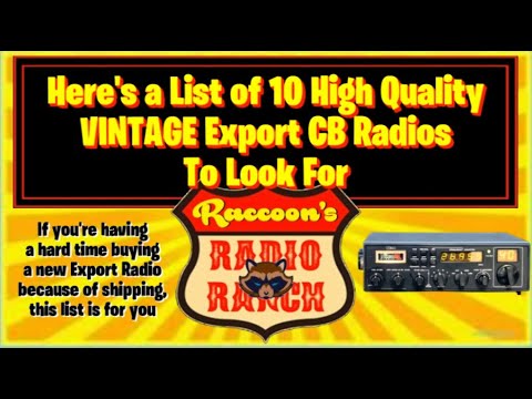 10 Of The Best Vintage Export CB Radios
