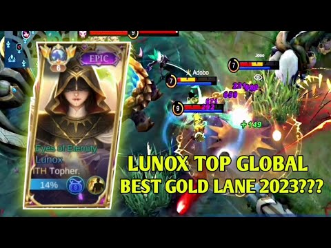 Lunox Best Build 2023!!! Top Global Gameplay Gold Lane - Mobile Legends