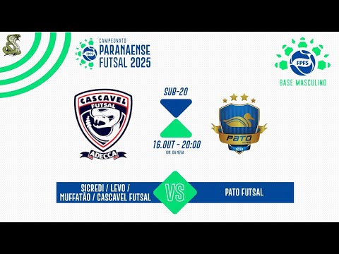 CASCAVEL x PATO - CAMPEONATO PARANAENSE FUTSAL U20
