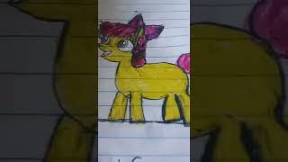 Genesis the pipecleaner maker drew apple bloom for her friend