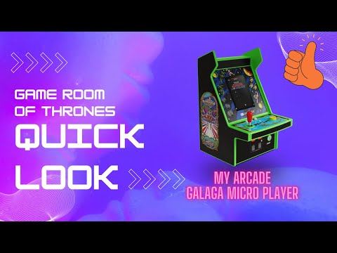 Quick Look - My Arcade Galaga Micro Player Review #arcade #myarcade #galaga #galaxian #miniarcade