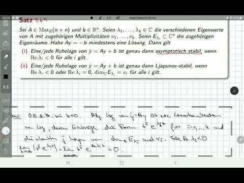 58 Stabilität linearer autonomer Systeme