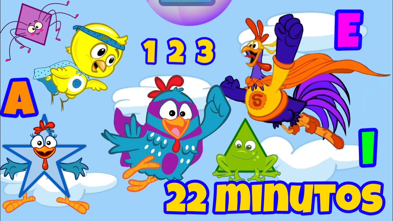 Melhores vídeos educativos | 22 minutos divertidos | Formas Geométricas, Letras e Números