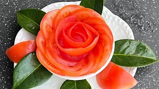 🔴10 Super Salad Decoration Ideas - Vegetable Flower Plate Decoration - Vegetable Carving Garnish