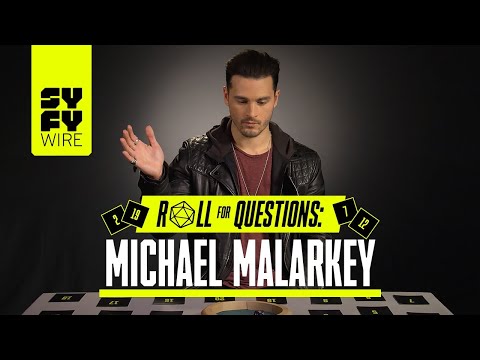 Michael Malarkey Answers If He's A Vampire (Roll For Questions) | SYFY WIRE
