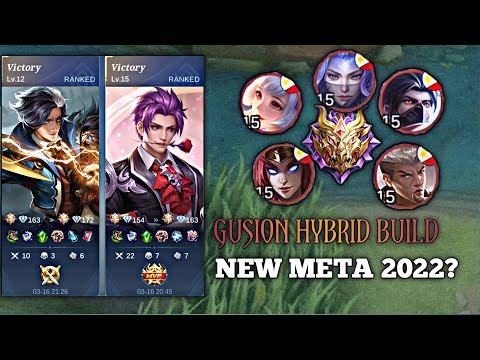 GUSION HYBRID BUILD | NEW META 2022? | RANK MODE | MYTHICAL GLORY GAMING |