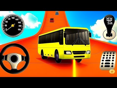 Impossible Bus Stunt Racing Simulator 3D - GT Road Racing - Android Gameplay 