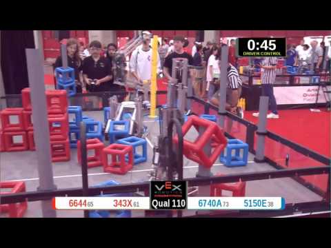 2015 VRC Arts Q110 - 6644 343X vs 6740A 5150E - 7 to 59 - VEX Worlds 2015 - Arts Division