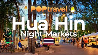 HUA HIN, Thailand 🇹🇭 - Nightmarkets - 4K 60fps