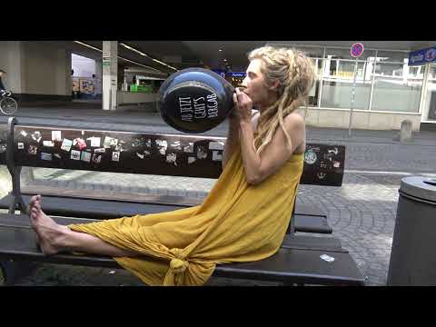 Barefoot Girl Skye Pops Balloon in Public