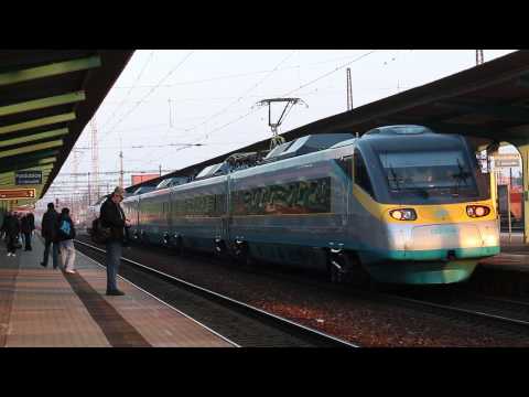 Os 5011, Os 6247 a SC 511 Pendolino Pardubice hlavní nádraží 13.2.2015