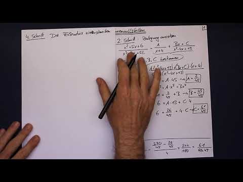 Integralrechnung - Teil 9.3 - Partialbruchzerlegung bei komplexen Nennernullstellen