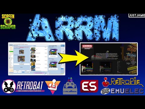 Artwork/Videos manuell mit ARRM herunterladen #retropie #emuelec #recalbox