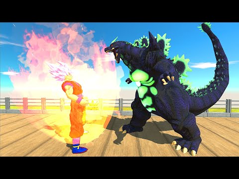 GOKU VS SUPER GODZILLA OASIS DEATH RUN - Animal Revolt Battle Simulator