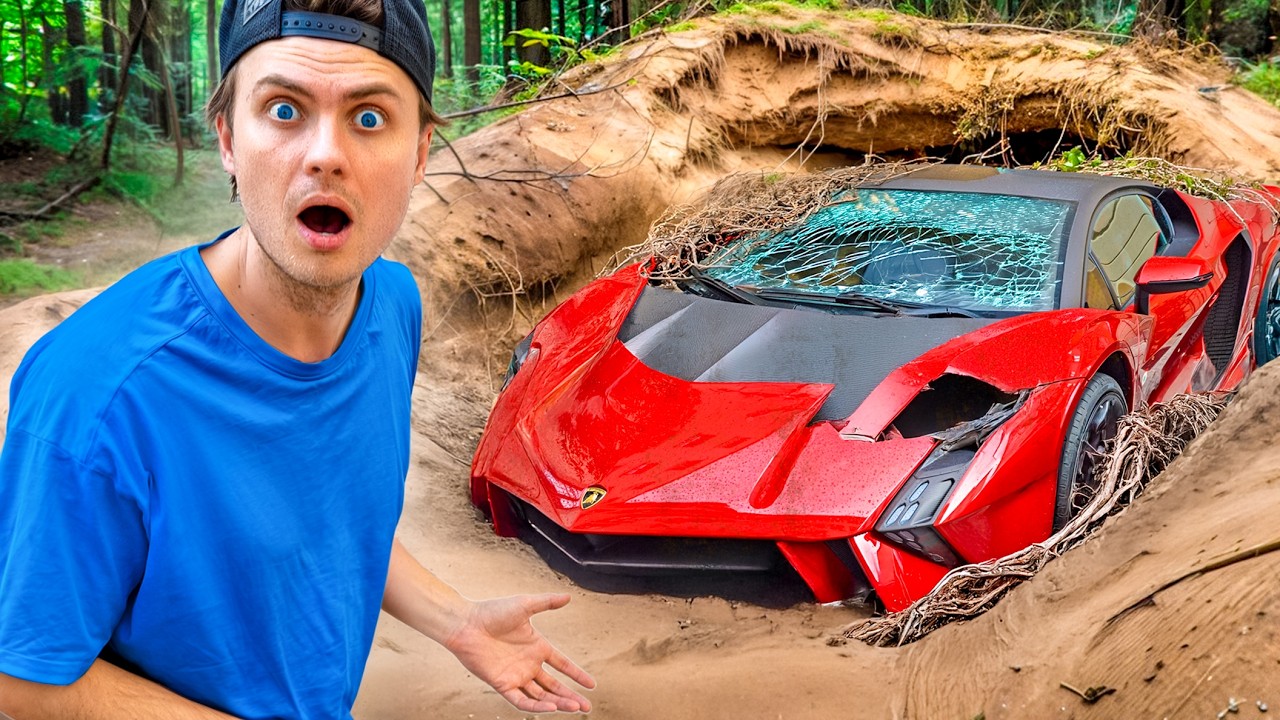 I Found a Lamborghini BURIED in my Backyard!!