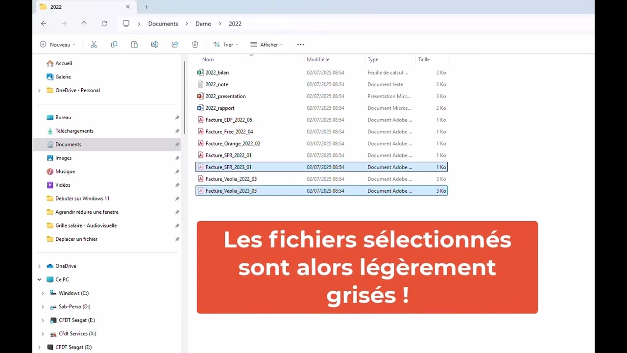 Déplacer plusieurs fichiers