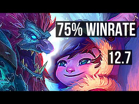 TRUNDLE vs NUNU (JNG) | 75% winrate, 8/1/8, Godlike | EUW Master | 12.7