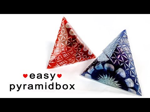 Super Easy Origami Pyramid Box