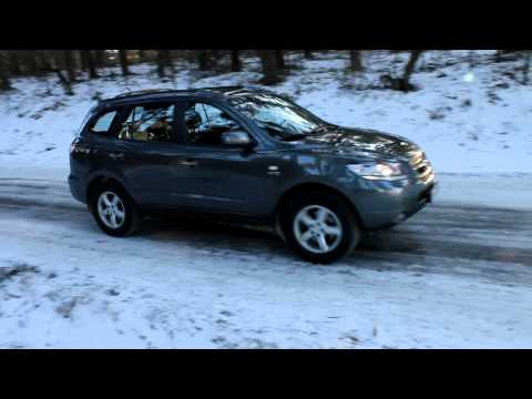 Hyundai santa fe test in ice road