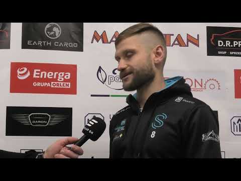 Paweł Juchniewicz kapitan Supry Kwidzyn po meczu z Energa Gryf Słupsk