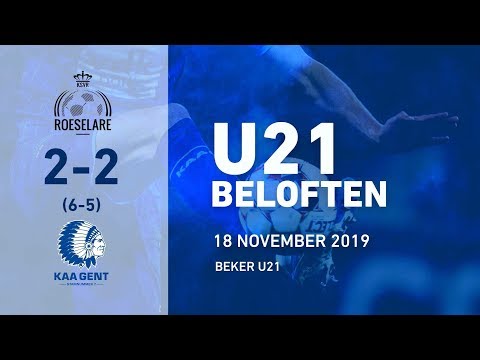 🐺 U21 Beker KSV Roeselare - KAA Gent: 2-2 (6-5)