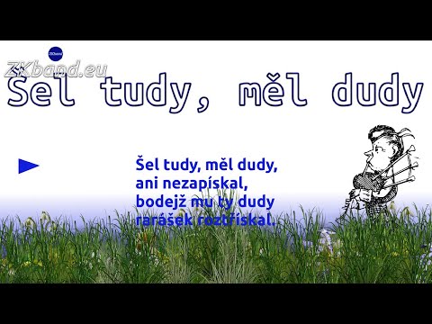 Šel tudy, měl dudy - karaoke klip