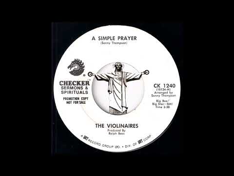The Violinaires - A Simple Prayer [Checker] 1971 Black Gospel Soul 45