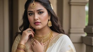 Plus Size Models India Saree