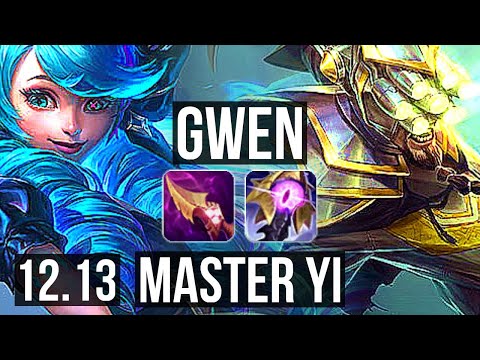 GWEN vs YI (JNG) | 65% winrate, 3/1/3 | KR Diamond | 12.13