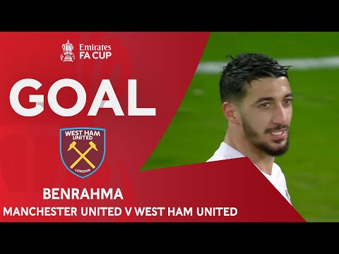 GOAL | Benrahma | Manchester United 0-1 West Ham United | Fifth Round | Emirates FA Cup 2022-23