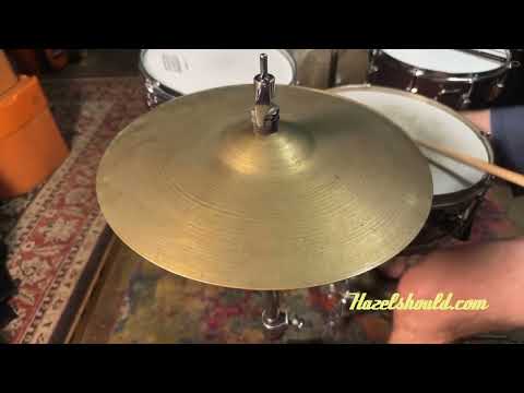 RARE 1950s Vintage ZILDJIAN Paperthin 12” Hihats Hand Hammered Light AIRY Whispy! 484 538 g image 6