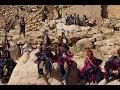 Dogon warriors performing their masked dance ceremony