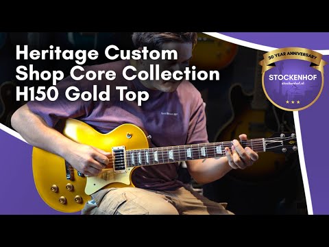 Heritage H-150 Custom Shop Core Collection Plain Top 2023 - Gold Top image 5