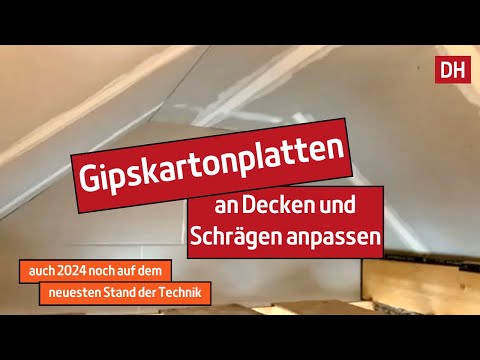Anschlüsse von Gipskarton zu Gipskarton herstellen.