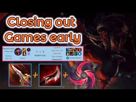 Early Closing out Games with Shaco [League of Legends] Full Gameplay - Infernal Shaco
