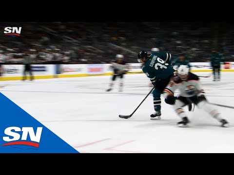 Sharks' Logan Couture dangles around Adam Larsson, scores beauty against Oilers