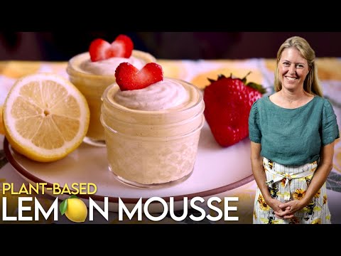 Make Dreamy Plant-Based Lemon Mousse in Minutes: PURE BLISS! #sugarfree #vegan