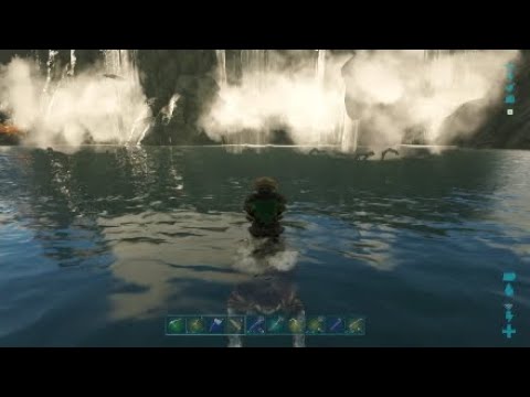 Can boats go over over waterfalls in ark?
