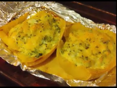 Cheesy Broccoli Spaghetti Squash