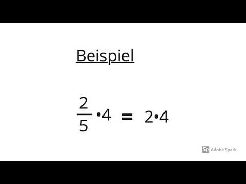 Einen Bruch mit einer ganzen Zahl multiplizieren