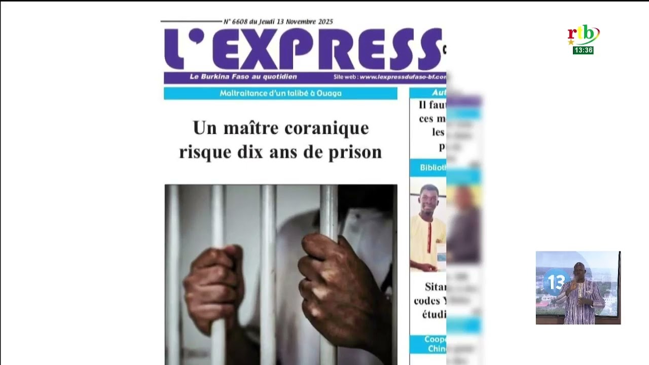 Revue de presse du 13 novembre 2025