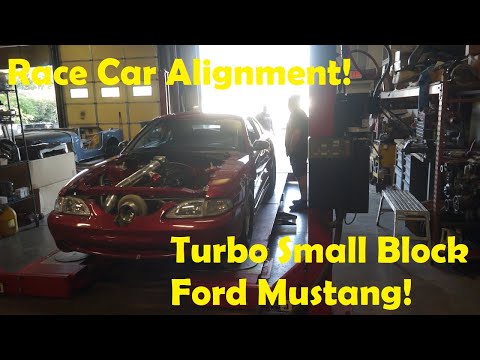 Turbo Small Block Ford Mustang Race Car Alignment! Why it's more than an "Alignment"