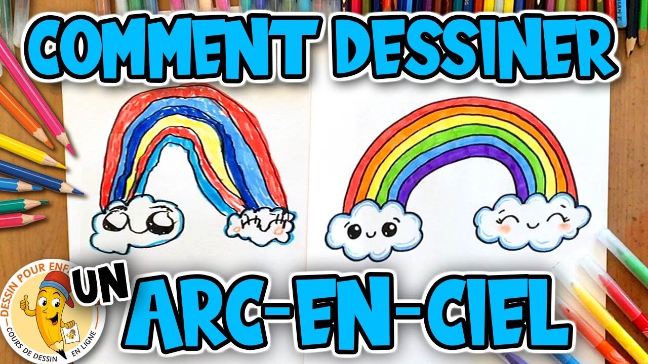 How to draw a Rainbow in french