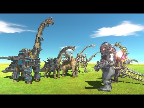 Brachiosaurus of Evolution and Goro of Evolution - Animal Revolt Battle Simulator