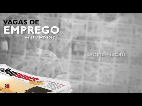 Vagas de Emprego de 31 a 6/8