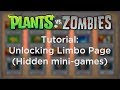 How to access the Limbo Page (hidden mini-games) in Plants vs. Zombies