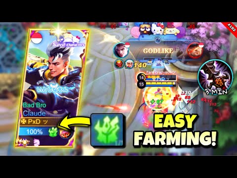 BEST EMBLEM FOR CLAUDE JUNGLER!! | CLAUDE TUTORIAL | CLAUDE TIPS & TRICKS | CLAUDE SANRIO SKIN | ML