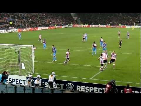 PSV - Trabzonspor 1-0 Dries Mertens Penalty 23 februari 2012